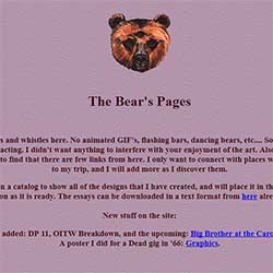 photo of Owsley Stanley's website from 1998